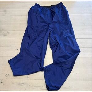 Mont-bell kids blue indigo pull on rain pants kids size 130/8